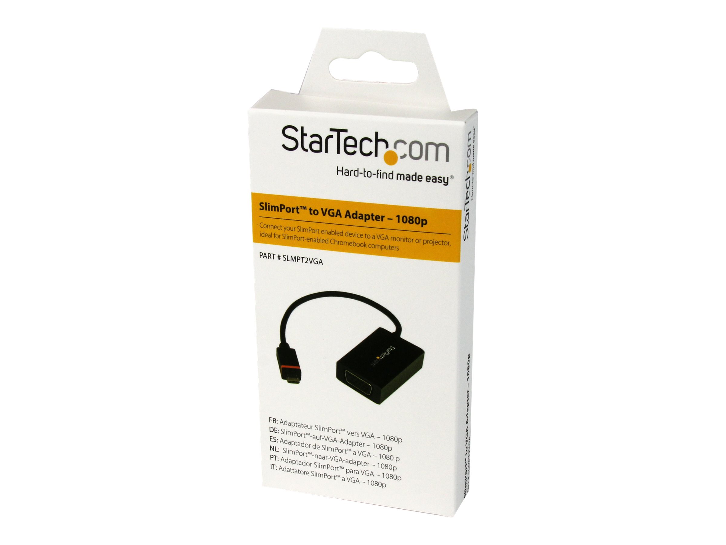 StarTech SlimPort MyDP to VGA Converter 1080p external video adapter Product shot Front 79950