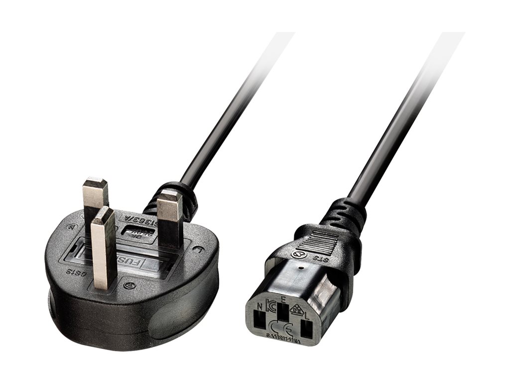LINDY 5m IEC mains lead UK