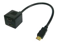 TECHly Video Splitter Cable HDMI M to 2 x HDMI F Video-/audiosplitter HDMI