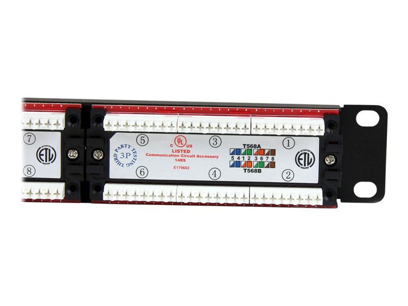 StarTech .com Panneau de brassage à 24 ports Cat6 110 montage en rack 1U