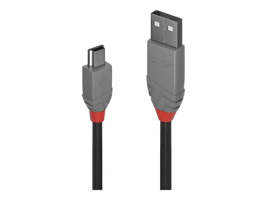 C ble USB 2.0 type A vers Mini-B, Anthra Line, 3m
