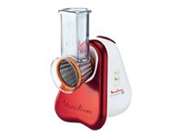 Moulinex Fresh Express Plus Elektrisk rivjern Metallisk rød/hvid