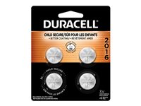 Duracell Lithium Battery - Bitter Coating - CR2016 - 4 Pack