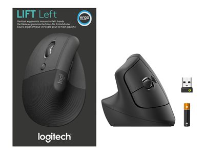 Shop | Logitech Lift Left Vertical Ergonomic Mouse - vertical