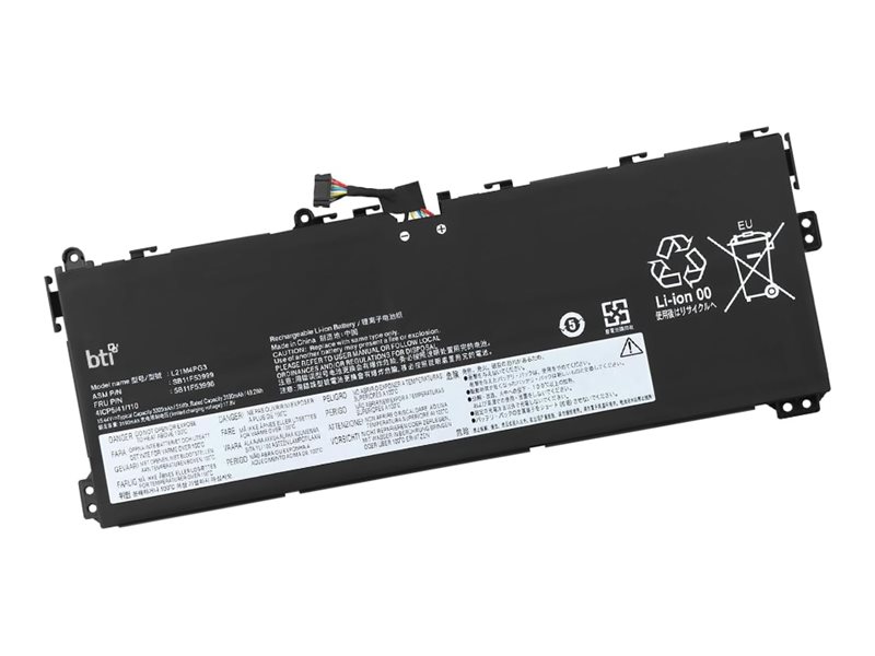 BTI - Notebook battery (equivalent to: Lenovo 5B11F53996, Lenovo L21M4PG3, Lenovo SB11F53999, Lenovo 5B11F54001, Lenovo L21D4PG3, Lenovo SB11F54002)