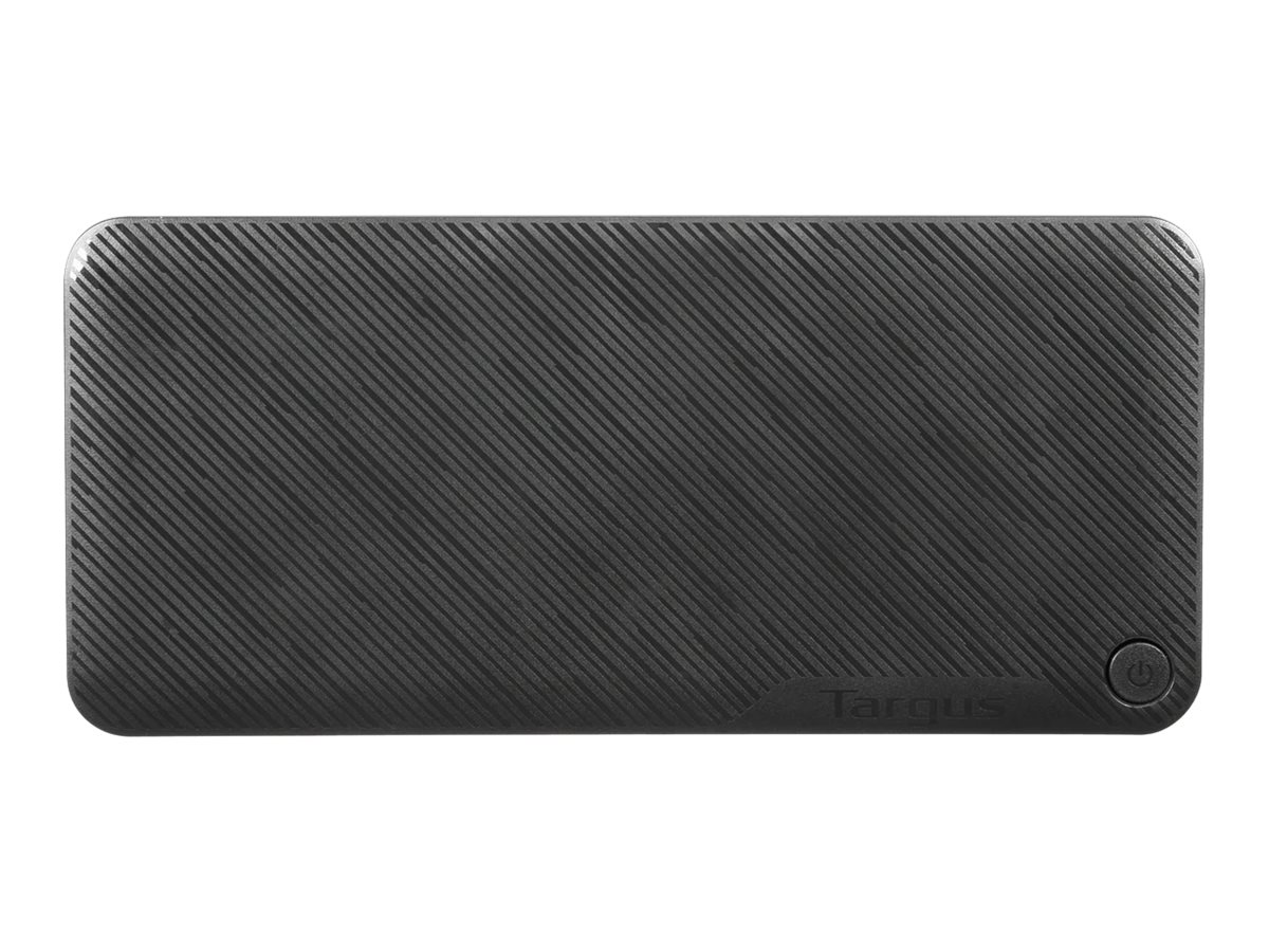 Targus Universal DV4K docking station USB-C 3.2 Gen 2 / Thunderbolt 3 2 x HDMI 2 x DP Product shot Left-angle 79750