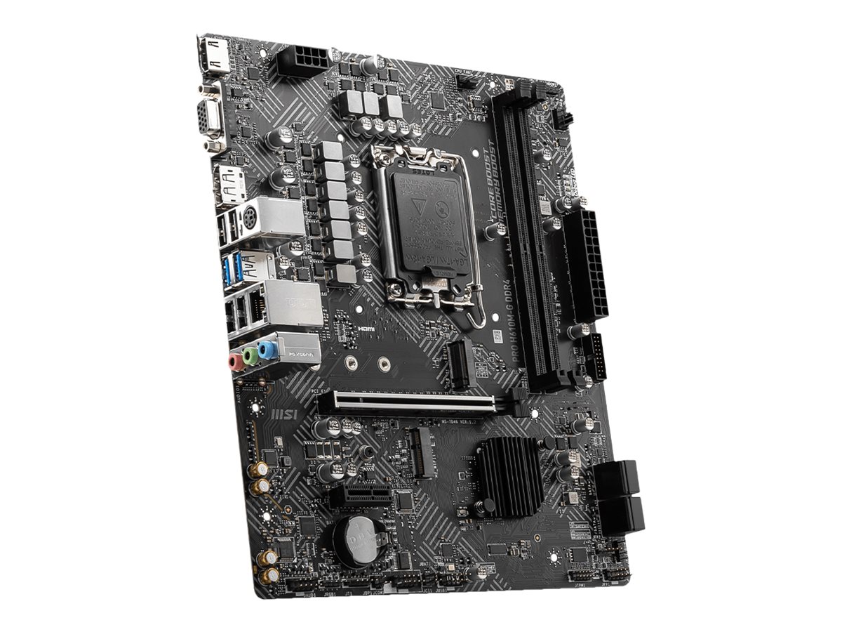 MSI PRO H610M-G DDR4 - základní deska - mikro ATX - zásuvka LGA1700 - H610