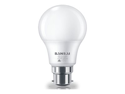 Sansai, LED light bulb, shape: A60, B22, 7 W, warm white light, 3000 K