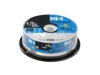 Intenso - 25 x DVD+R - 4.7 GB 16x - ink jet printable surface - spindle