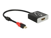 DeLOCK Videointerfaceomformer DisplayPort / HDMI 20cm Sort Grå