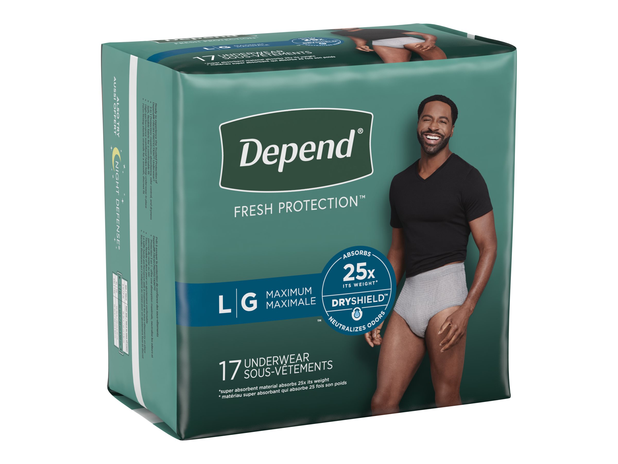 Depend Fresh Protection FIT-FLEX Women's Incontinence Underwear Maximum  Absorb ✓