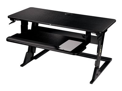 3M Precision Standing desk converter rectangular black