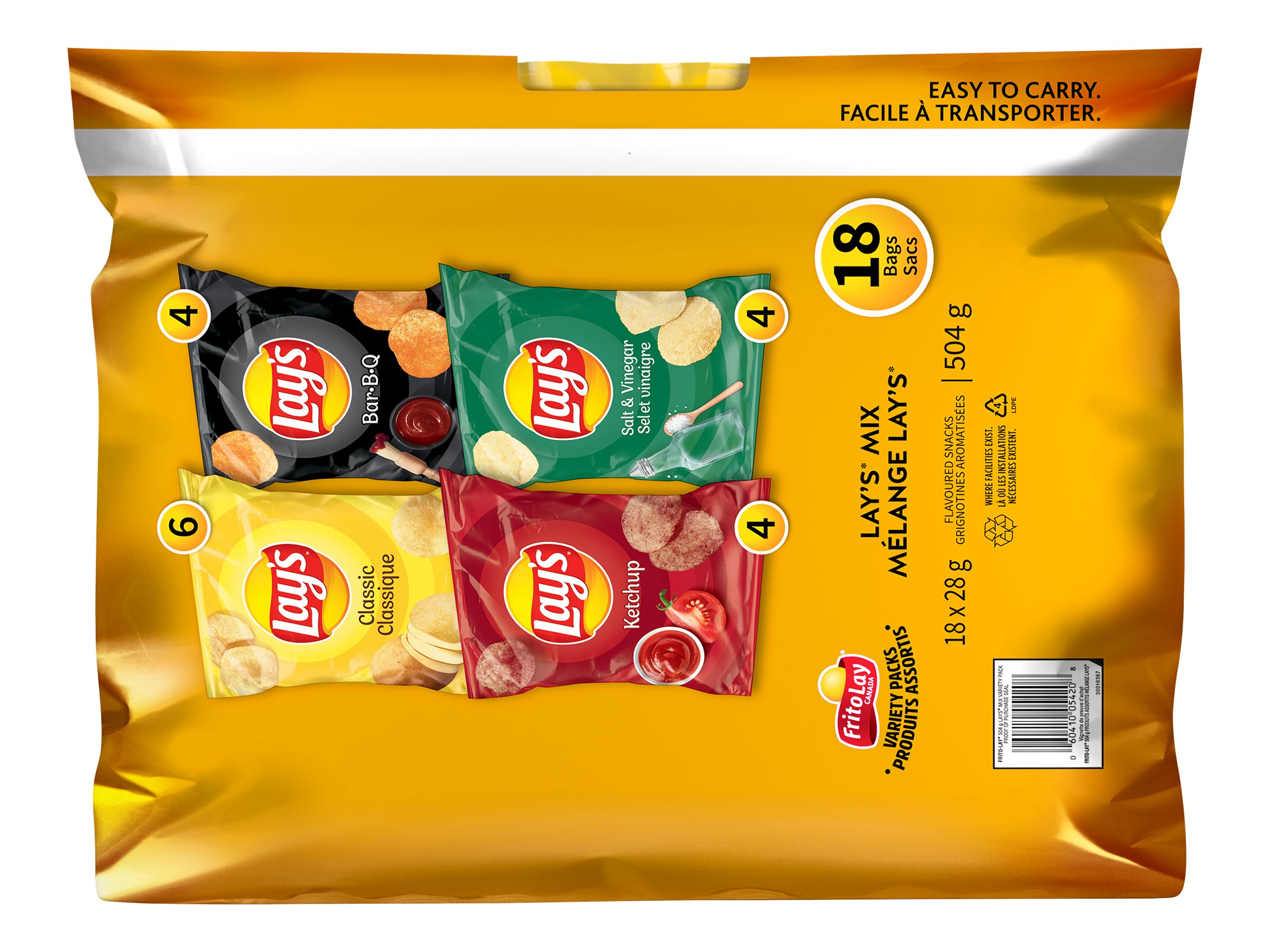 Frito-Lay Lay's Mix Variety Pack - 504g - 18's