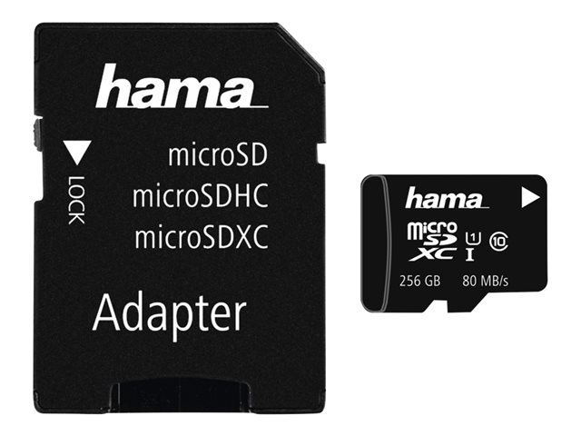 Hama - flash memory card - 256 GB - microSDXC UHS-