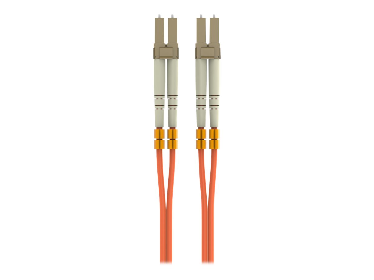 Belkin 7M Fiber Optic Cable; Orange Multimode LC/LC Duplex, 50/125 OM2