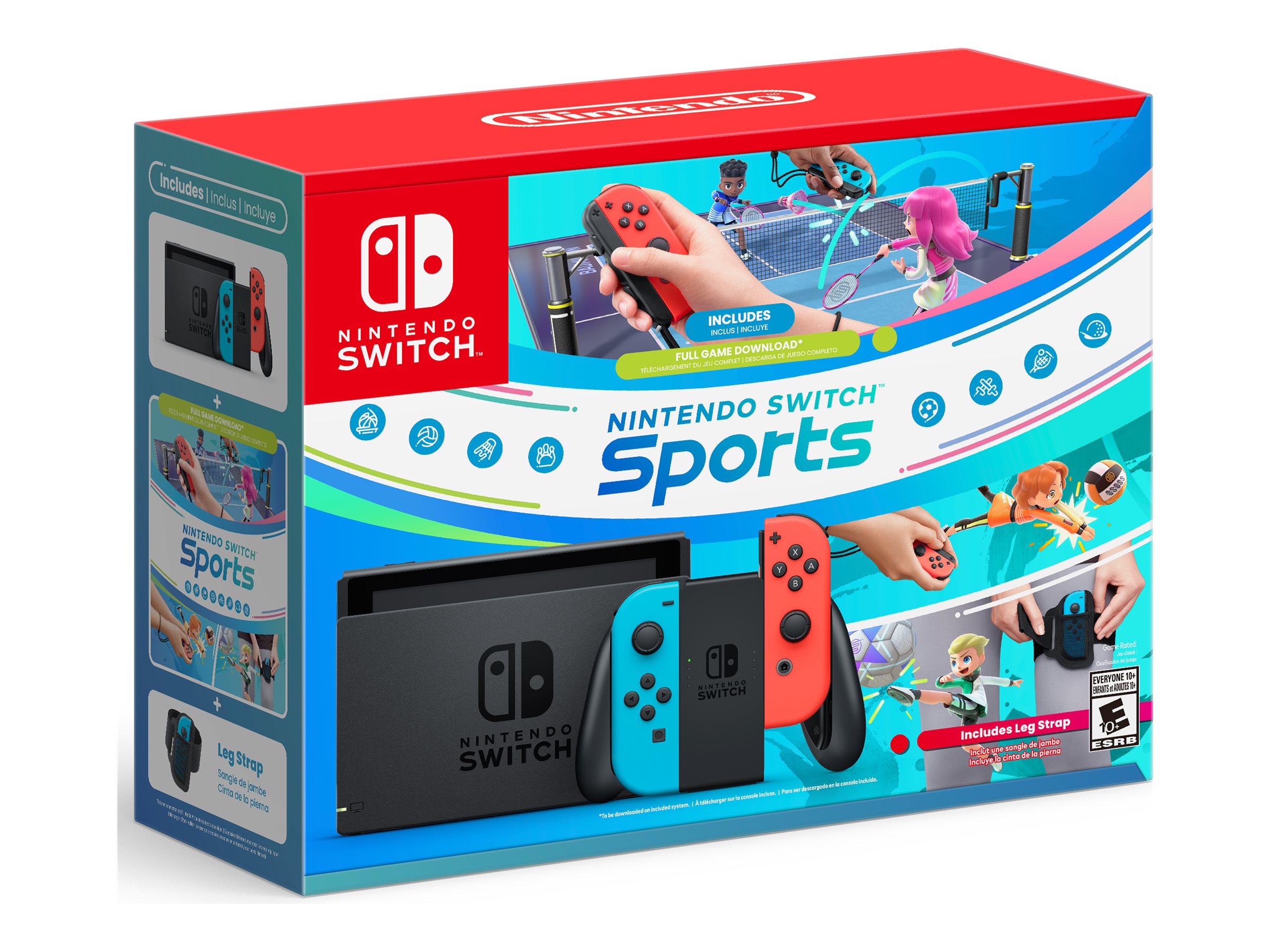 Nintendo Switch - Nintendo Switch Sports and Leg Strap Bundle