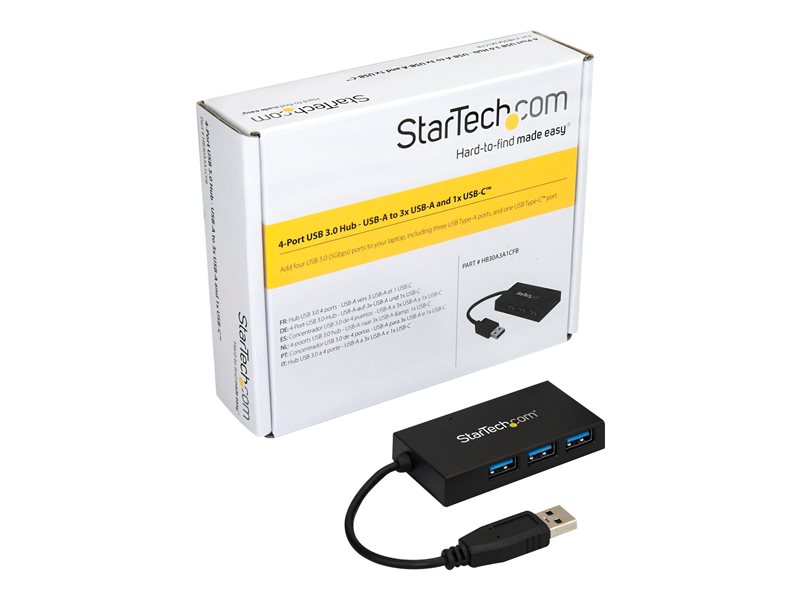 StarTech.com Hub USB 3.0 4 ports - 3x USB-A 1x USB-C