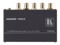 Kramer 104LN 1:4 Differential Video Line Amplifier Video splitter 4 x composite video / SDI 