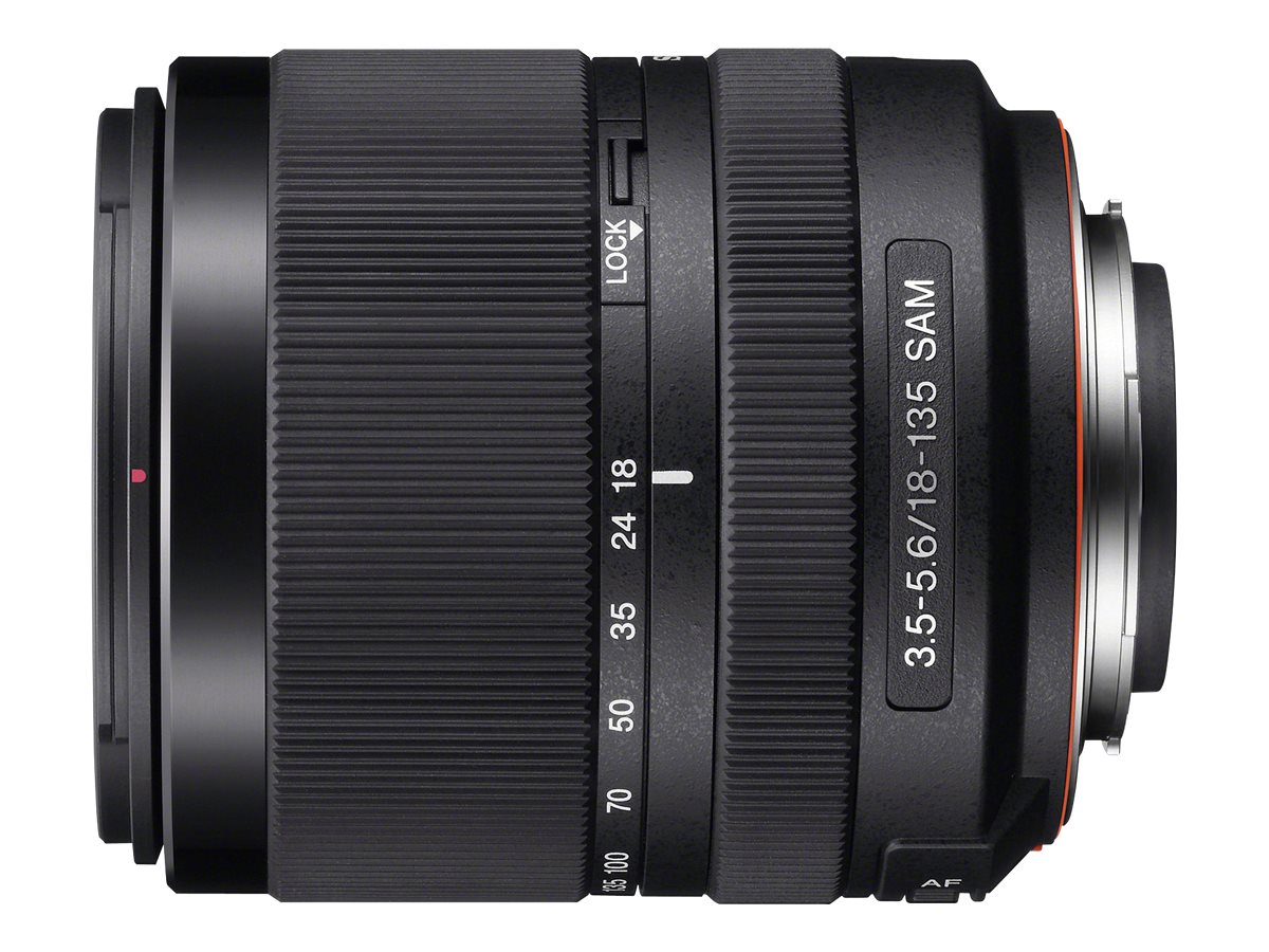 Sony DT 18-135mm F3.5-5.6 SAM Zoom Lens - Black - SAL18135 - Open Box or  Display Models Only