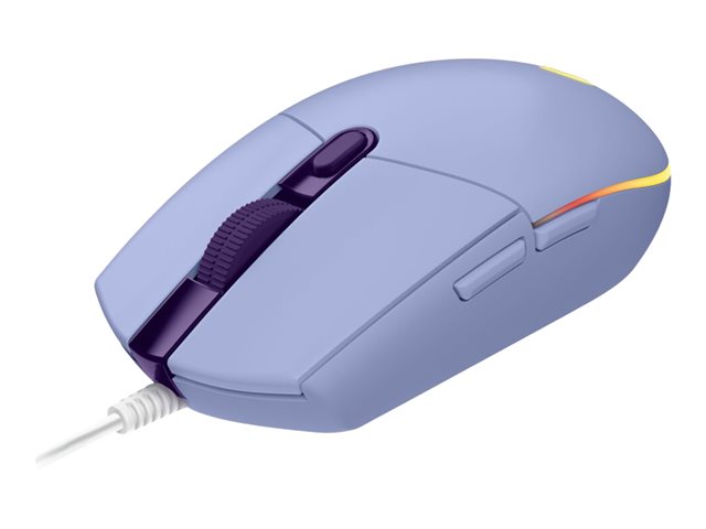 Logitech Gaming Mouse G203 LIGHTSYNC - Souris - optique - 6 boutons -  filaire - USB - lilas (910-005851), Souris