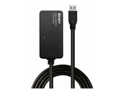 LINDY USB 3.0 Aktiv-Verlängerungs-Hub Pro 4 Port 10m - 43159