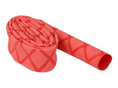 DELOCK Schrumpfschlauch X-Muster rutschfest 1 m x 15 mm rot