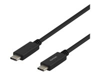 DELTACO USB 2.0 USB Type-C kabel 3m Sort