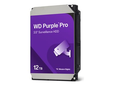 WD Purple Pro 8.9cm (3.5) 12TB SATA3 7200 256MB WD121PURP intern - WD121PURP