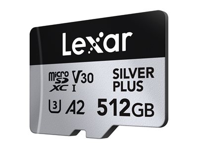 LEXAR, PROFESSIONAL, SILVER PLUS, MICROSDXC, 512GB WITH ADAPTER