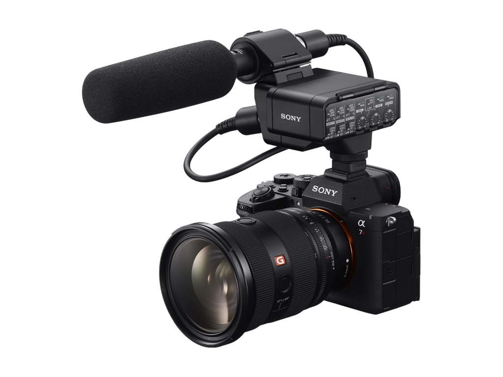 Sony microphone Product shot with extra item(s) Right-angle 78535