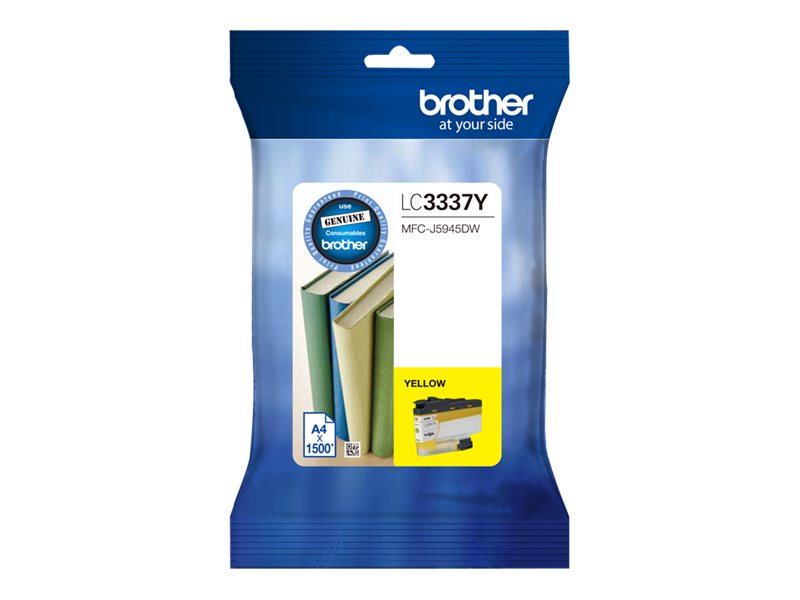 Brother LC3337Y High Yield yellow original ink Package view Front 79525