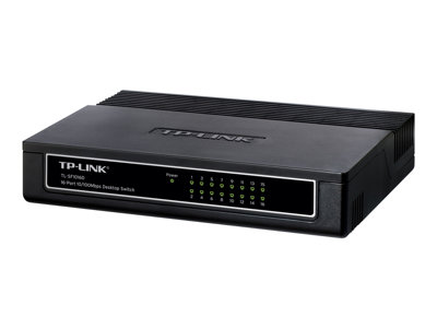 TP-Link TL-SF1016D 16-Port 10/100Mbps Desktop Switch - switch - 16 ports