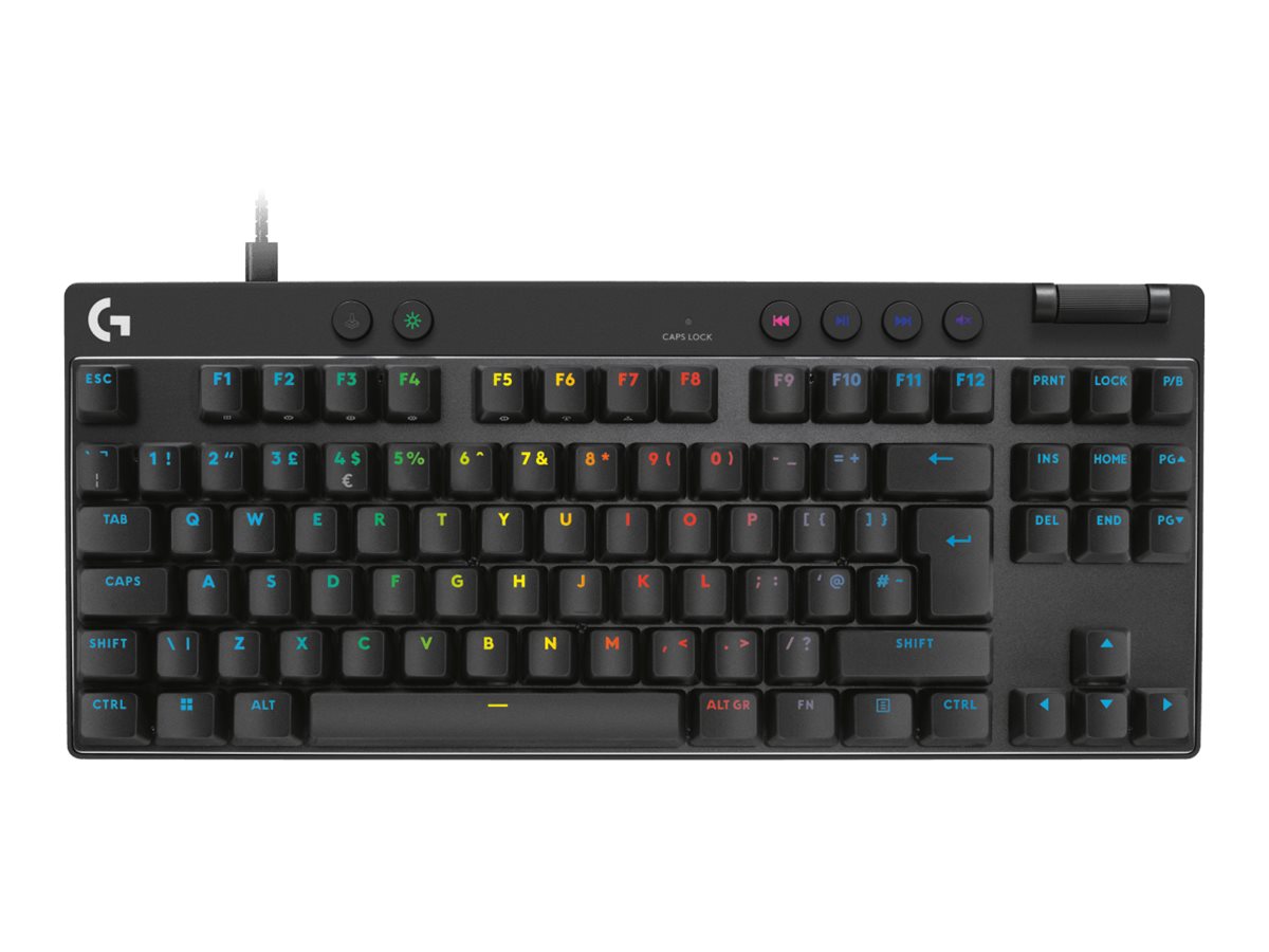 Logitech G PRO X RAPID - klávesnice - hraní TKL - QWERTY - britská - černá Vstupní zařízení