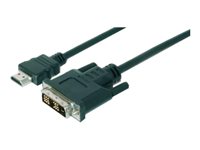 ASSMANN Video/audiokabel HDMI / DVI 5m Sort