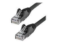 StarTech.com 50ft (15m) LSZH CAT6 Ethernet Cable, 10 Gigabit Snagless RJ45 100W PoE Patch Cord, CAT 6 10GbE UTP Network Cable w/Strain Relief, Black/Fluke Tested/ETL/Low Smoke Zero Halogen - Category 6, 24AWG (N6LPATCH50BK)