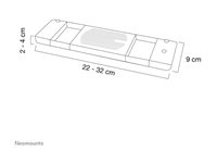 LAPTOPCOOLER HIGHT ADJSTBL WRIST REST SILVE – Neomounts Select