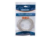 Intellinet Network Patch Cable, Cat5e, 3m, Grey, CCA, U/UTP, PVC, RJ45, Gold Plated Contacts, Snagless, Booted, Lifetime Warr