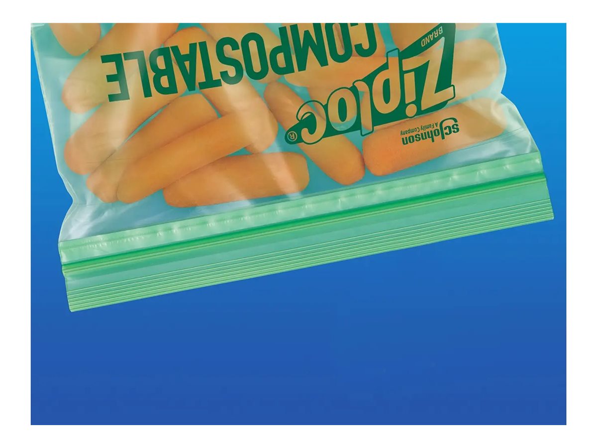 Ziploc Compostable Zip Bags - 20's