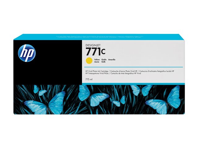 HP 771C Ink Yellow 775ml Designjet Z6200 B6Y10A