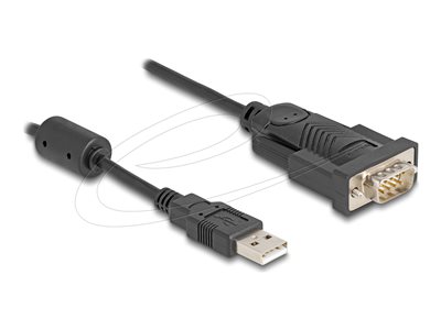DELOCK Adapter USB 2.0 A > 1x Seriell DB9 RS-232 St/St 0,25m Adapter