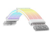 GameMax 8 pin stikforbindelse 8 pin stikforbindelse Hvid Forlængerkabel til strøm