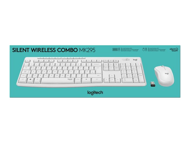 Logitech MK295 Silent - ensemble clavier et souris - Franais - blanc cass Priphrique d\'entre