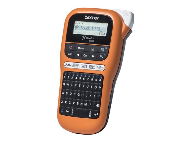 Brother P-Touch PT-E110 - tiqueteuse - Noir et blanc - transfert thermique
