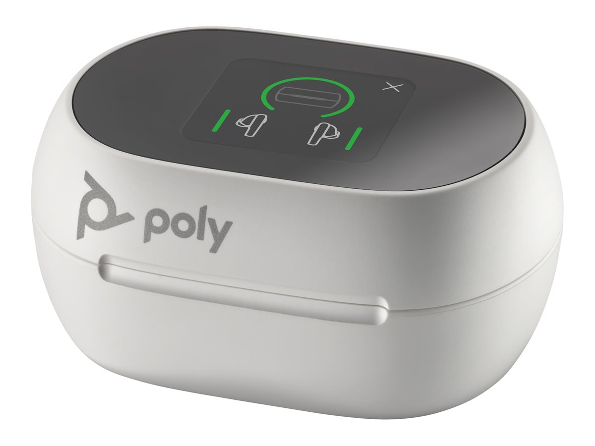 Poly Voyager Free 60+ UC White Touchscreen Charge Case for BT700 USB-A Adapter – foto 2