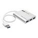 Eaton Tripp Lite series 4-Port Portable USB 3.0 SuperSpeed Mini Hub Aluminum