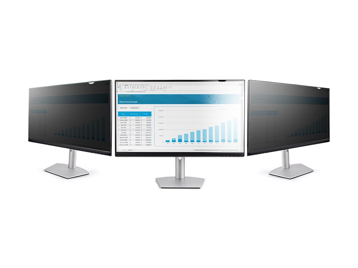 StarTech.com Monitor Privacy Screen for 22 inch PC Display, Computer Screen Security Filter, Blue Light Reducing Screen Protector Film, 16:10 Widescreen, Matte/Glossy, +/-30 Degree Viewing - Blue Light Filter - filtr displeje ke zvýšení soukromí - šířka 22" – foto 3