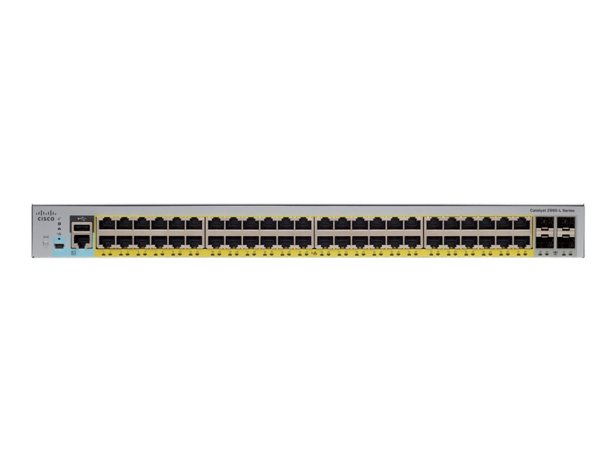 Cisco Catalyst 2960L-SM-48PS - přepínač - 48 porty - inteligentní - Lze montovat do rozvaděče – foto 2