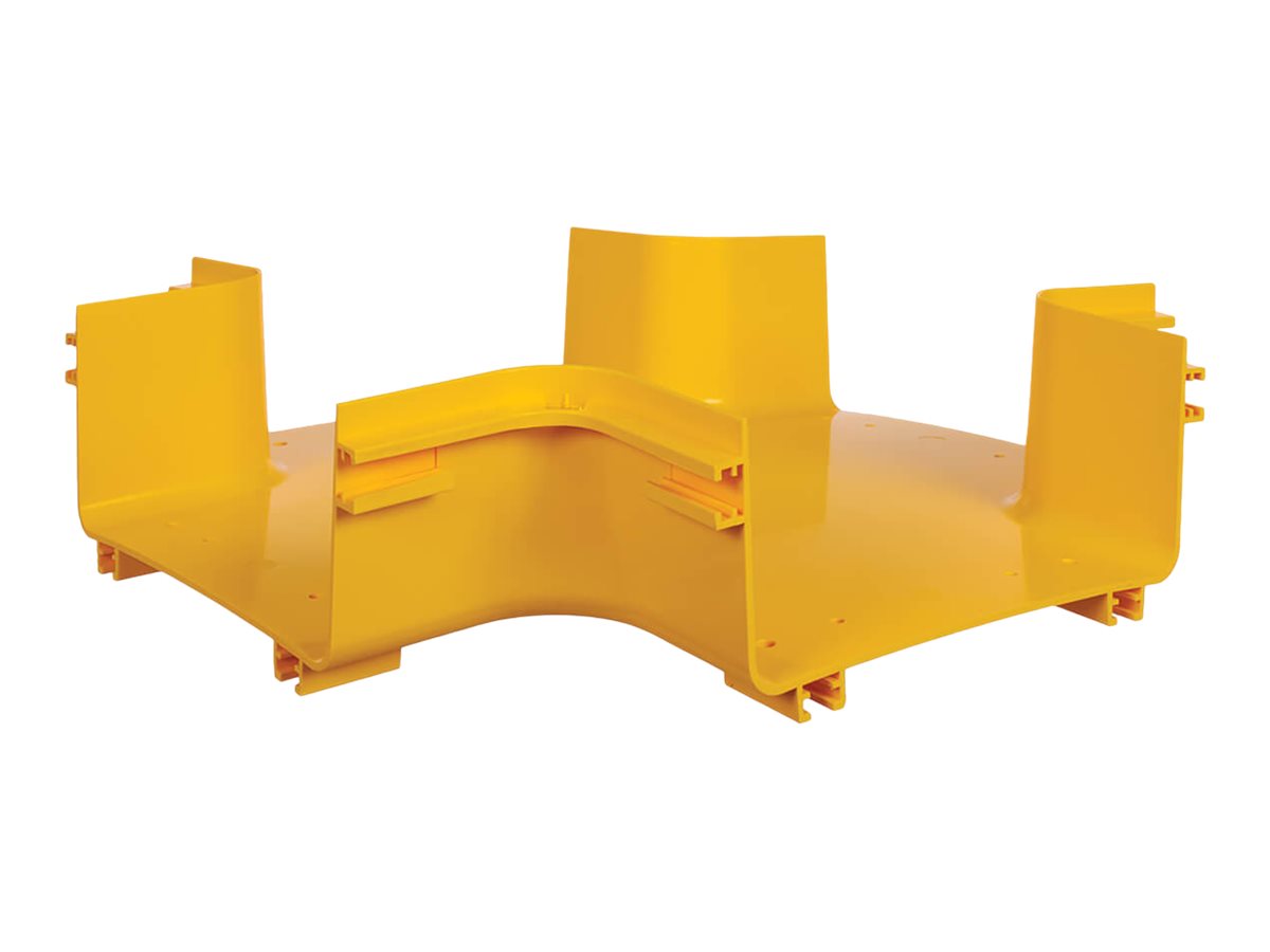 Eaton Tripp Lite Series SmartRack Toolless Horizontal 4-Way Junction for Fiber Routing System, 240 mm (10 in.)