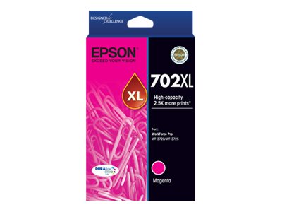 Epson 702XL high capacity magenta original ink Product shot Front 79200