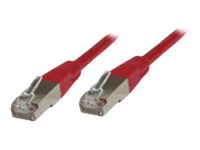MicroConnect CAT 6 Afskærmet parsnoet kabel (SSTP) 5m Netværkskabel Rød